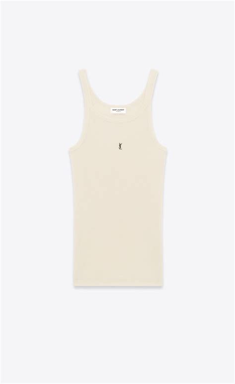 ysl white tank top|YSL shirts.